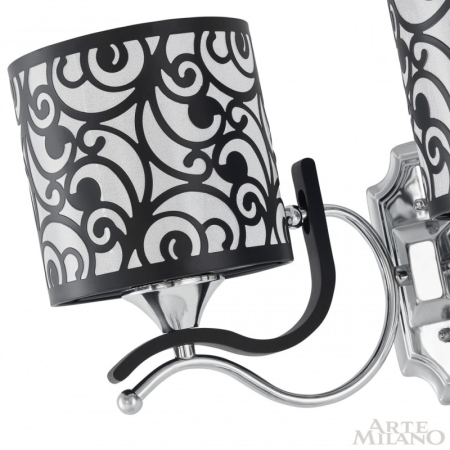 Бра Arte Milano 304957/2W Bk/Ni