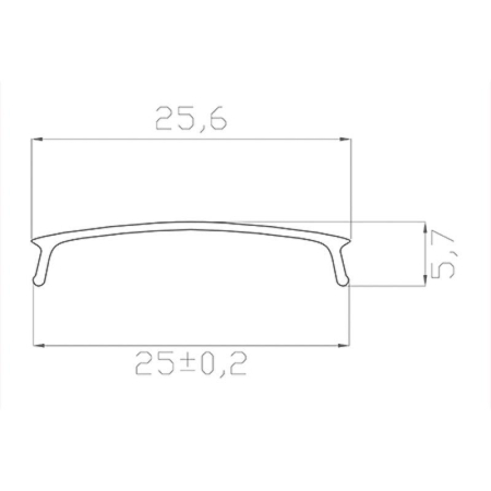 Рассеиватель L2000 для профиля 28 матов. Rexant 146-251