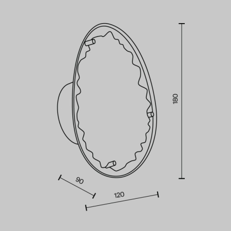 Бра MODELUX MS.2311.01 GD