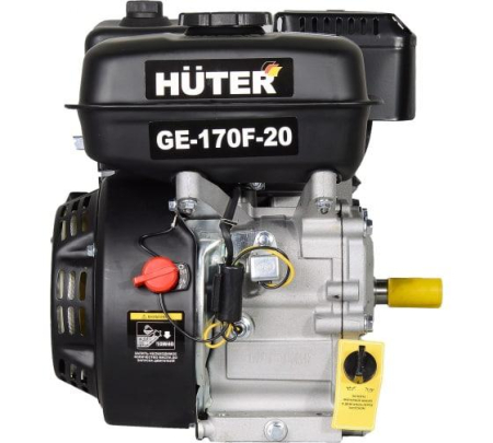 Двигатель бензиновый GE-170F-20 HUTER 70/15/2