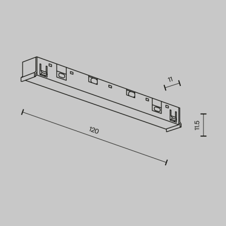 Подвод питания Maytoni Technical TRA239PC-42B