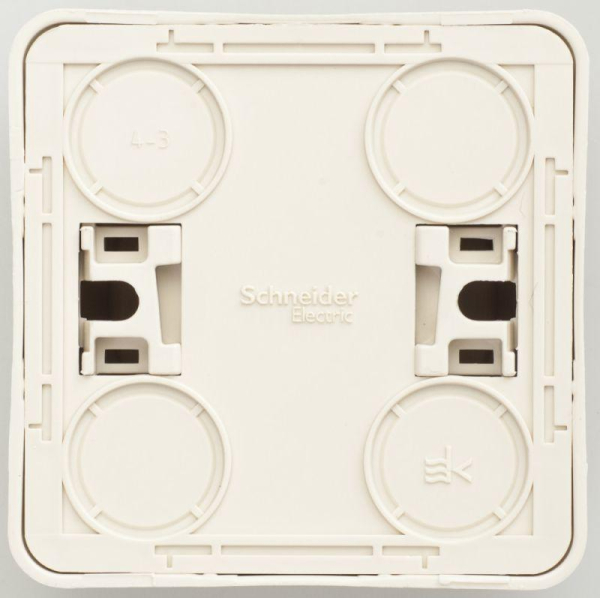 Розетка 1-м ОП Этюд 16А IP20 250В без заземл. защ. шторки крем. SE PA16-002K