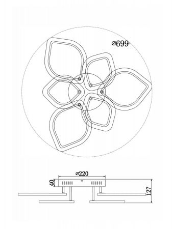 Накладная люстра Freya FR10016CL-L72W