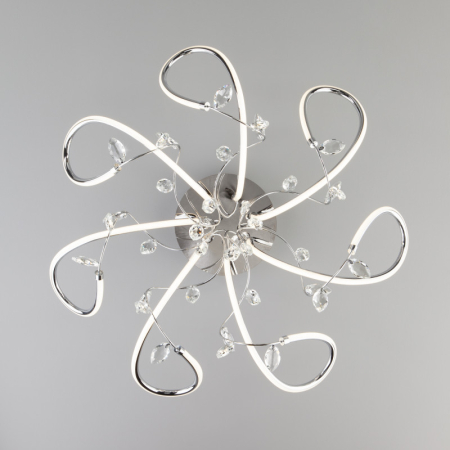 Накладная люстра Eurosvet 90106/7 хром