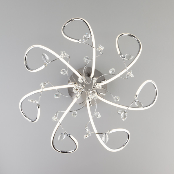 Накладная люстра Eurosvet 90106/7 хром