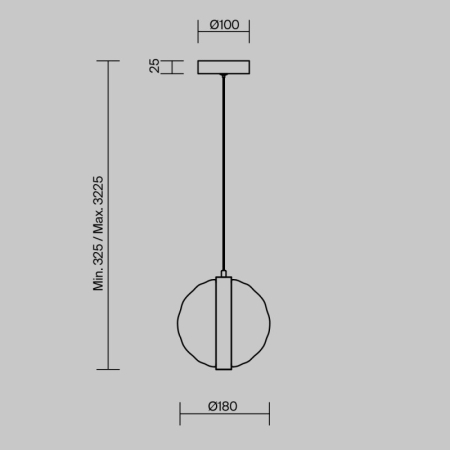 Подвесной светильник Maytoni MOD379PL-L6B3K