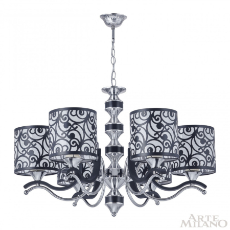 Подвесная люстра Arte Milano 304957/6 Bk/Ni