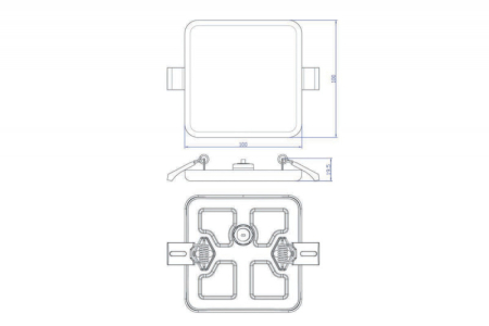 Влагозащищенный светильник Donolux DL20091SQ8W1W IP44