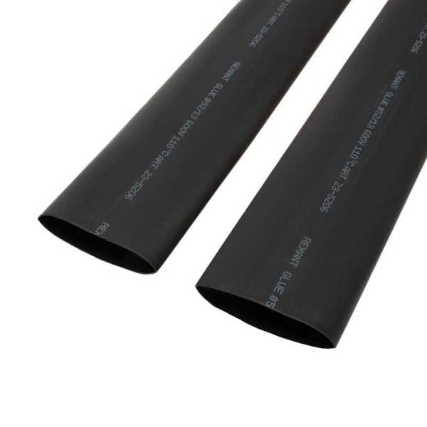 Трубка термоусаживаемая СТТК (4:1) двустенная клеевая 52,0/13,0мм, черная, упаковка 2 шт. по 1м REXANT