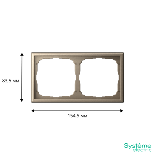 Рамка 2-м ArtGallery универс. шампань SE GAL000502