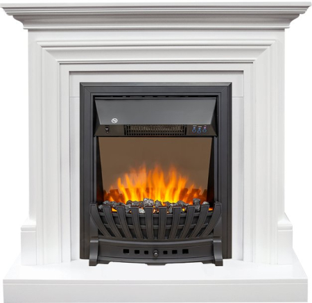 Royal Flame Каминокомплект Bradford - Белый с очагом Aspen Black