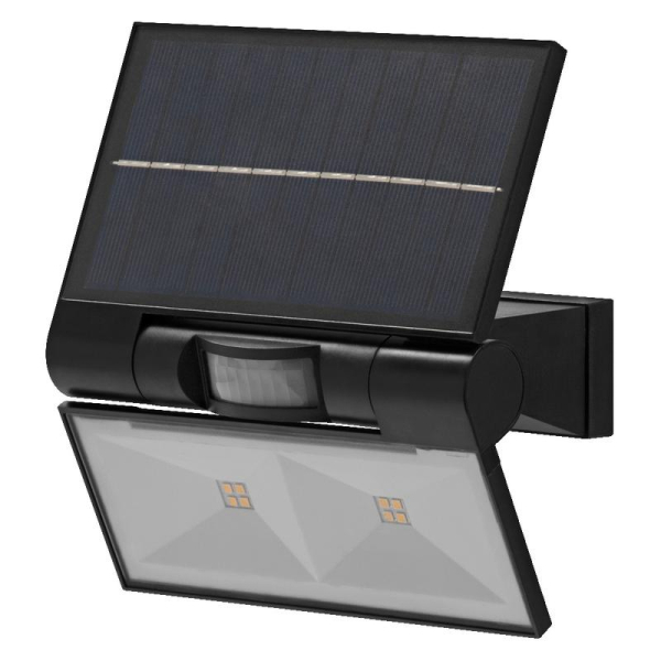 Светильник ENDURA FLOOD SOLAR DOUBLE SEN DG 2.9Вт 55Лм 3000К настенный темн. сер. LEDVANCE 4058075576636