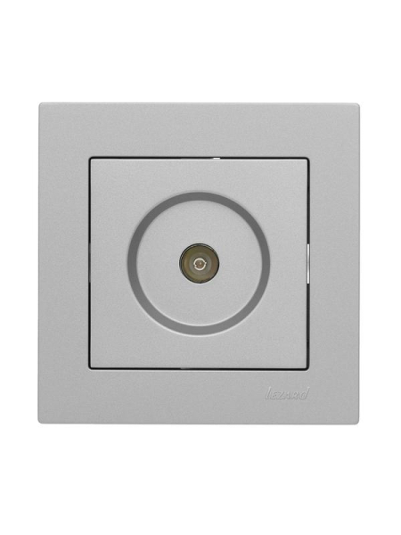 Розетка телевизионная проходная TV 1-м СП Vesna механизм платина LEZARD 742-3588-129