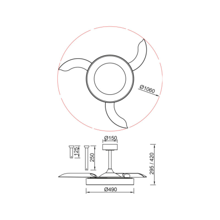 Подвесной светильник Mantra 9063