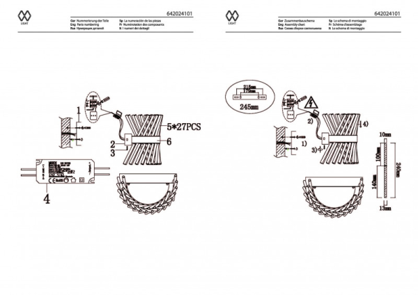 Бра MW-Light 642024101