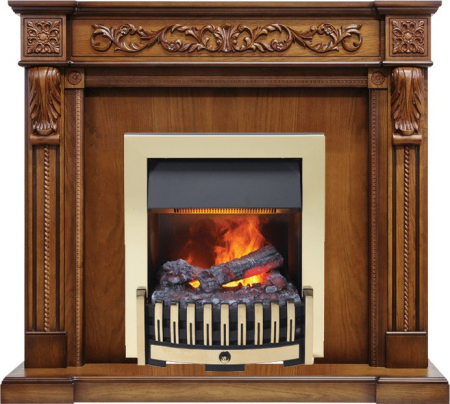 Dimplex Каминокомплект Neapol - Дуб антик с очагом Danville Brass FB2
