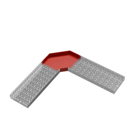 Угол горизонтальный 90град. 100х400мм "ПЛЮС" HD85 КМ PL15816