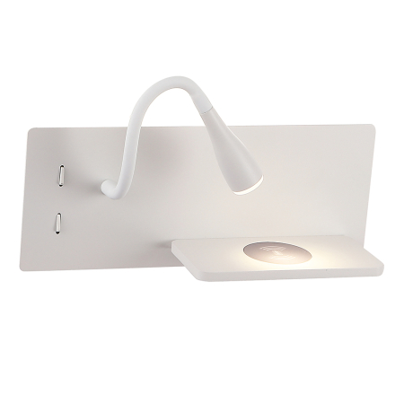 Crystal Lux Бра Crystal Lux CLT 217W Qi+USB WH