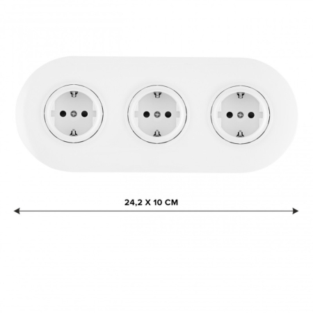 Розетка Arte Milano SET08-3-40-1x3 white