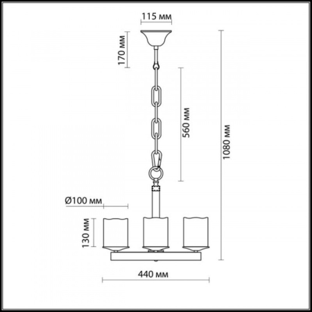 Подвесная люстра Odeon Light 2767/4