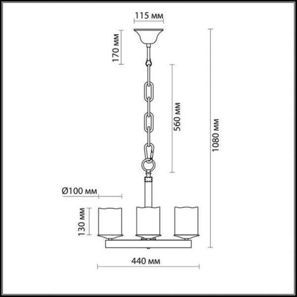 Подвесная люстра Odeon Light 2767/4