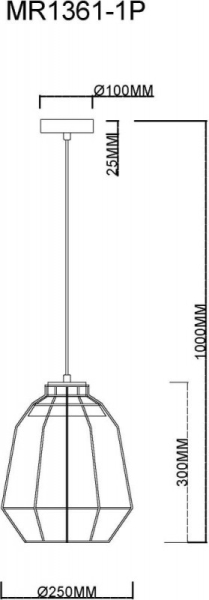 Подвесной светильник MyFar MR1361-1P