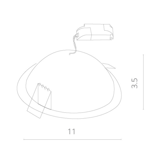 Встраиваемый светильник ARTE Lamp A7008PL-1WH