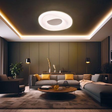 Светильник потолочный Taurus, LUMI Line, 42Вт, 420x90 мм, белый REXANT