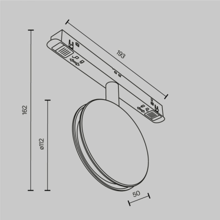 Светильник на шине Maytoni Technical TR090-2-6W3K-B