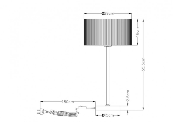 Настольная лампа ARTE Lamp A1021LT-1SS