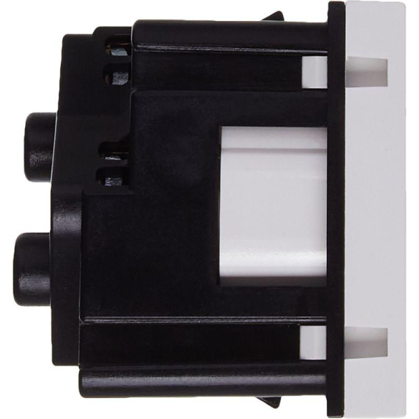 Розетка 2мод. 16А 250В 45град. с заземл. без защ. шторок винт. зажимы бел. ИЭК Leg 4521051