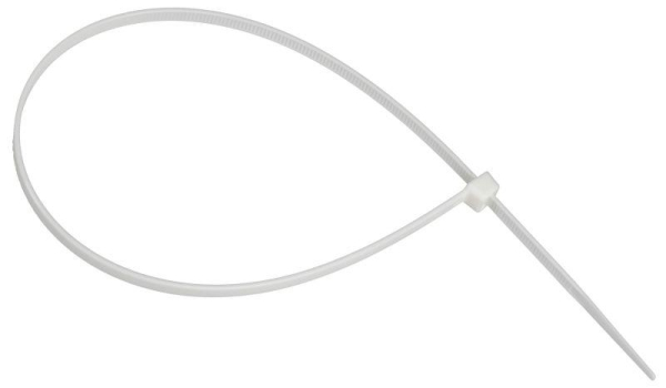 Хомут 4.8х370мм P6.6 самозатухающий бел. (уп.100шт) IEK UHH90-D048-370-100-K01