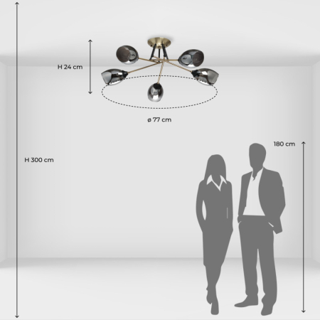 Накладная люстра DeMarkt 220014005