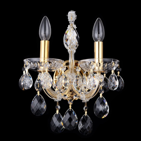 Crystal Lux Бра Crystal Lux ISABEL AP2 GOLD/TRANSPARENT