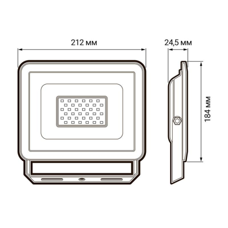 Прожектор светодиодный СДО-10 70Вт 6500К IP65 230В ДО GR ФАZА 5032859