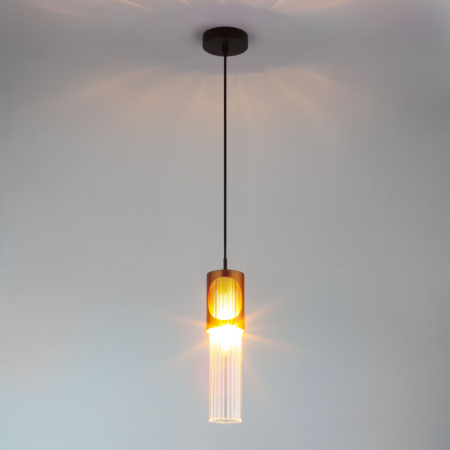 Подвесной светильник Eurosvet 50087/1 черный/бронза