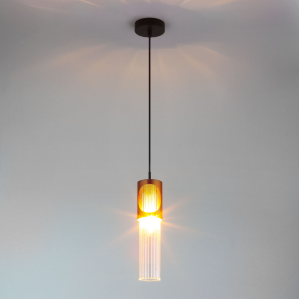 Подвесной светильник Eurosvet 50087/1 черный/бронза