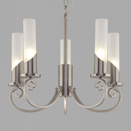 Подвесная люстра Eurosvet 60117/5 никель