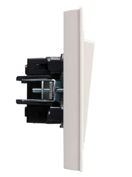 Выключатель 2-кл. СП BRITE ВСР10-2-0-БрЖ 10А в сборе жемчуж. IEK BR-V20-0-10-K36-F