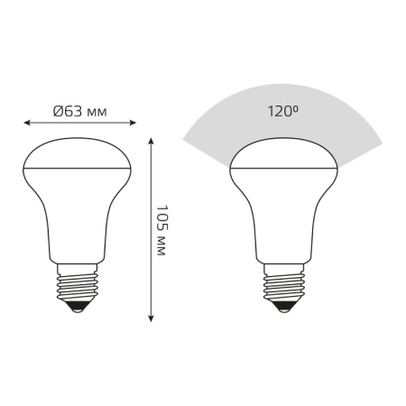 Светодиодная лампа Gauss 106002109