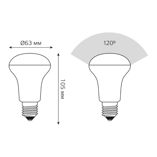 Светодиодная лампа Gauss 106002109