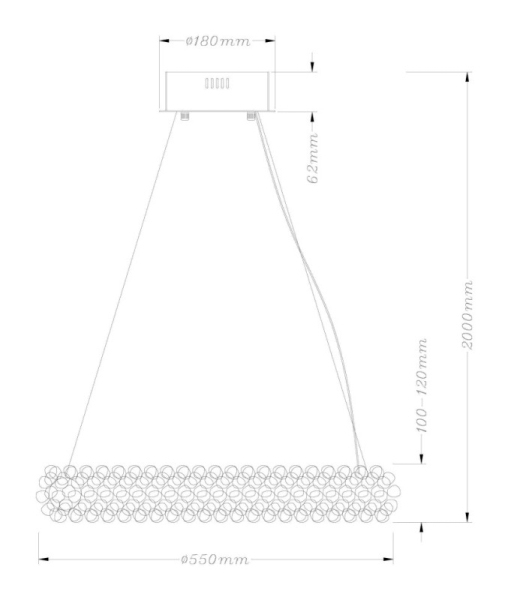 Подвесная люстра Fluorite FL1155-5P