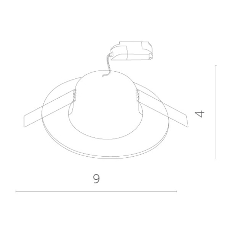 Встраиваемый светильник ARTE Lamp A1425PL-1WH