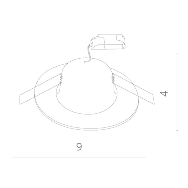 Встраиваемый светильник ARTE Lamp A1425PL-1WH