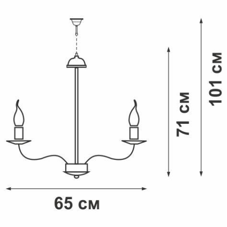 Люстра 8xE14 макс. 40Вт Vitaluce V3716/8