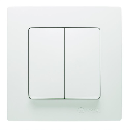 Выключатель 2-кл. Lillium Makel 32001003