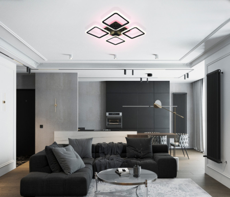 Накладная люстра Natali Kovaltseva HIGH-TECH LED LAMPS 82004 BLACK