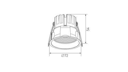 Встраиваемый светильник DesignLed DL-RE1202-WH-NW