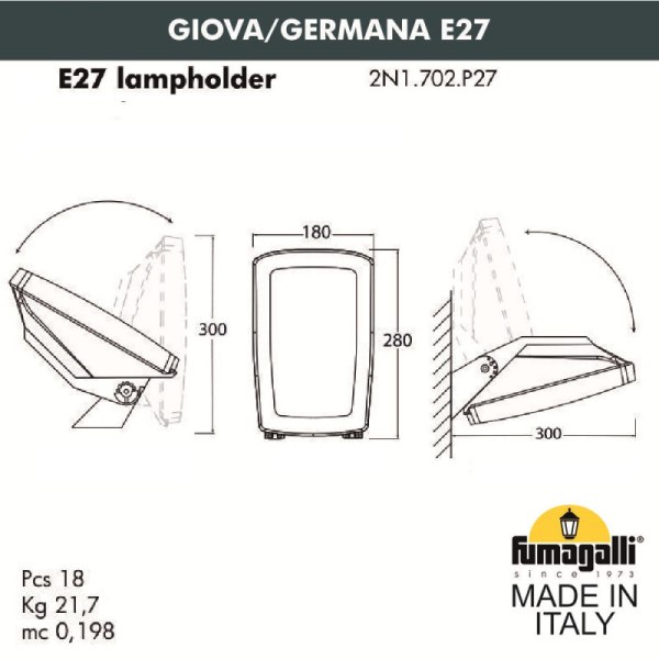 Светильник настенный Fumagalli 2N1.702.000.AYF1R