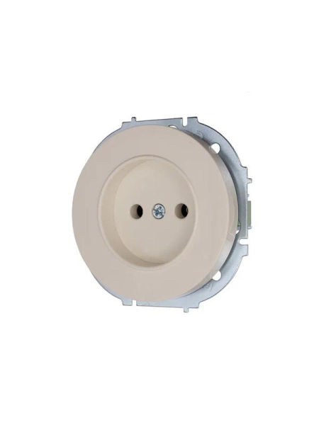 Розетка 1-м СП OSEN без заземл. ПБТ механизм сл. кость LEZARD 743-9088-121B